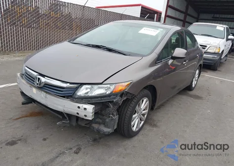 2012 Honda Civic Ex-L z USA, uszkodzony, nr VIN 19XFB2F90CE329783